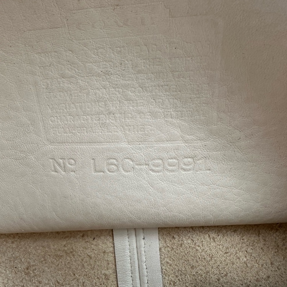 COACH vintage LUNCH BOX ZIP🔥9991🔥HTF White - Picture 11 of 14